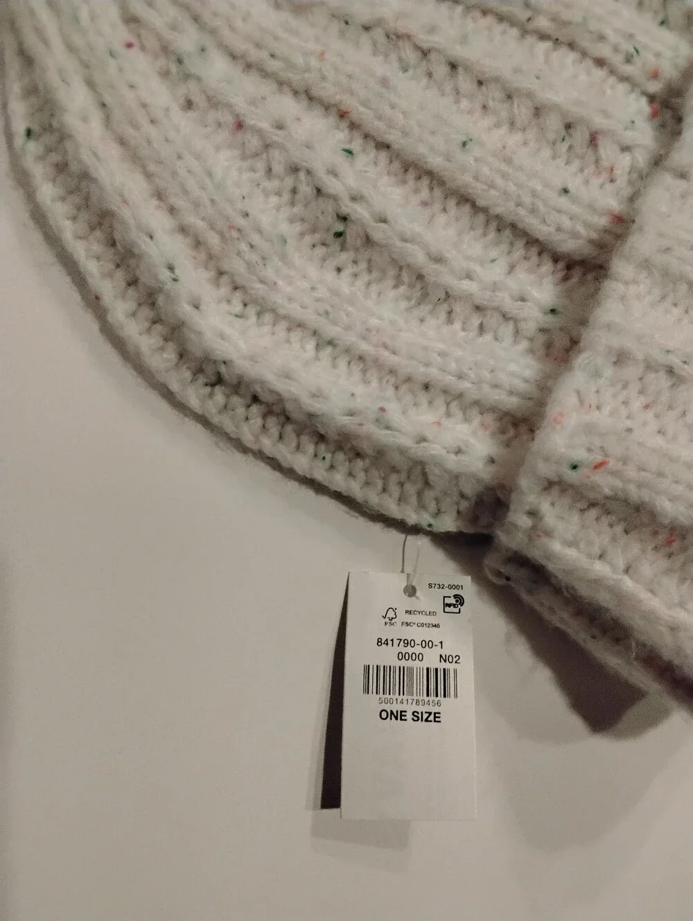 Kids Old Navy Soft Knit Beanie Hat - White Speckled